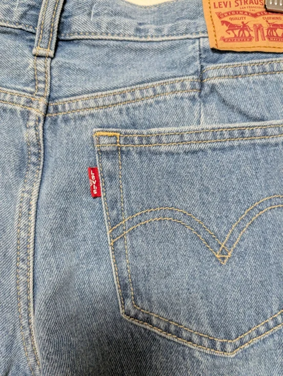 Levi’s 94 Baggy Wide Leg Jeans W30 L31 Light Wash Denim - Picture 9 of 11